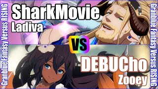 [GBVSR] (4K) Granblue Fantasy Versus Rising Rank match  SharkMovie (Ladiva) vs DEBUCho (Zooey)