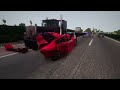 BeamNG Drive - Highway Car Crashes #26