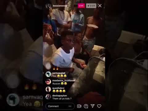 Boosie walks in on his son's making music in the studio