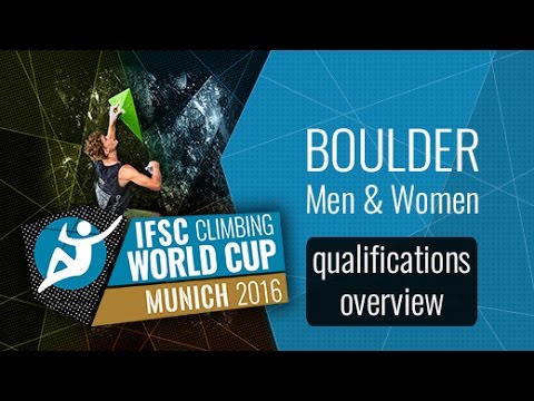 IFSC Climbing World Cup Munich 2016 - Qualifications Overview
