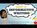 ✏️ What is Informative Writing? | Informational Writing for Kids | Nonfiction Writing