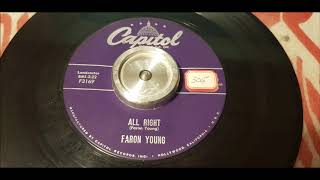 Faron Young - All Right - 1955 Hillbilly - Capitol F3169