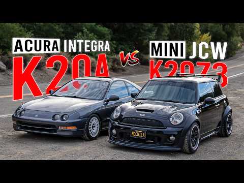K-Swap Comparison | Mini Cooper JCW (K20Z3) vs Acura Integra LS (K20A)