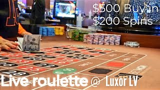 Live roulette at Luxor Las Vegas