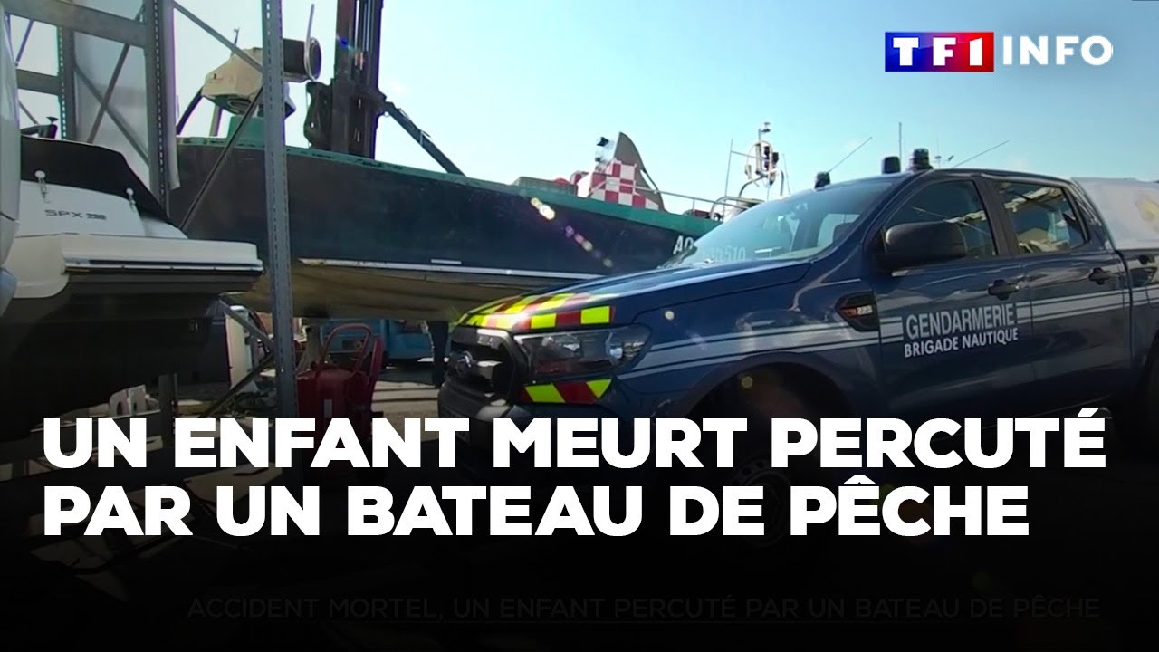 Un enfant meurt percuté par un bateau de pêche｜TF1 INFO