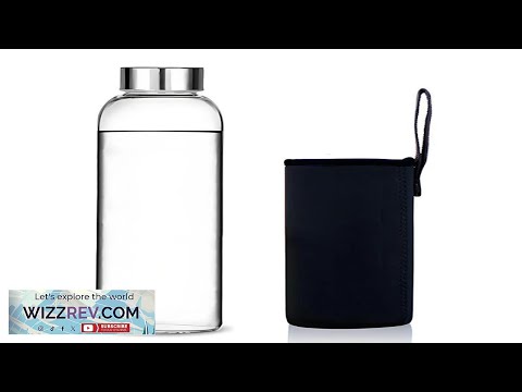 550ml Glass Drinking Bottle With Protection Sleeve Reusable Lightweight Glass Cup Review