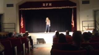 Elizabeth Strickland at RFM Talent.Show Singing &quot;Beautiful&quot;