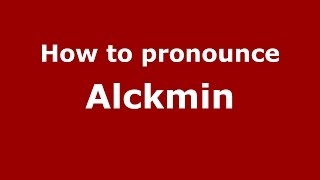 How to pronounce Alckmin