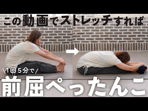 【1回5分】誰でも前屈がペタッと出来るようになる簡単ストレッチ