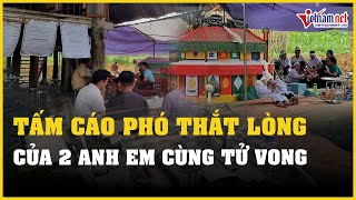 Tấm cáo phó thắt lòng của 2 anh em tử vong vụ tai nạn lao động ở Yên Bái | Báo VietNamNet