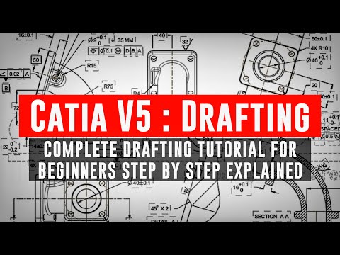 How to do drafting in catia | drafting in catia v5 | catia v5 drafting tutorial