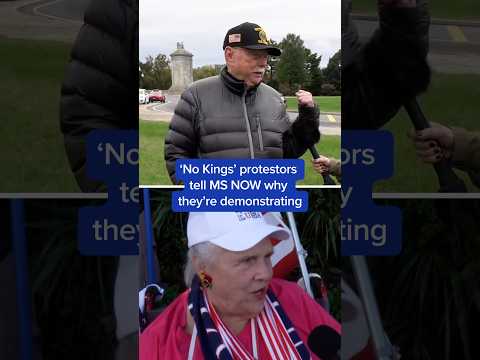 'No Kings' protesters tell MS NOW why they're demonstrating
