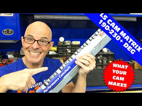 THE BIG LS CAM MATRIX-HOW MUCH POWER EVERY LS CAM WILL MAKE BASED ON DURATION. 190-230+ DEGREES.