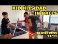 Kid Hits Dad In Balls With Lightsaber AliExpress 11 11