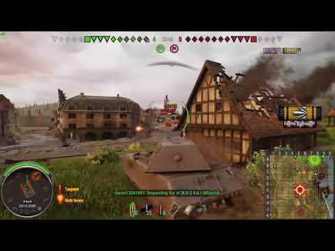 World of Tanks console MAUS 5k damage 11k block