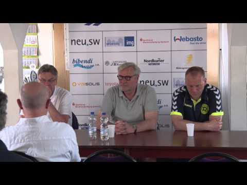 Pressekonferenz 1. FC Neubrandenburg 04 - FC Schönberg 95