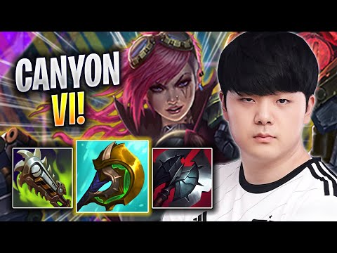 CANYON DESTROYING WITH VI! - DK Canyon Plays Vi JUNGLE vs Hecarim! | Season 2023