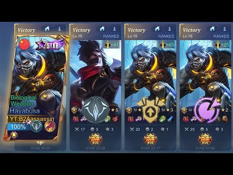 HAYABUSA BEST WINSTREAK SOLO RANK |HAYABUSA BEST BUILD AND EMLEM SET 2026