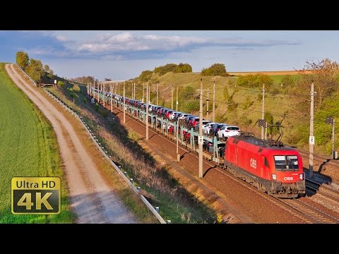 Austria fast and freight trains at WestBahn - Prinzersdorf [4K]