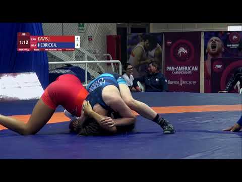 Round 2 WW - 55 kg: J. DAVIS (CAN) v. A. HEDRICK (USA)