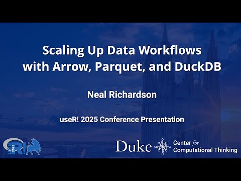 Scaling Up Data Workflows with Arrow, Parquet, and DuckDB - Neal Richardson