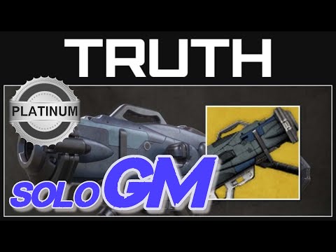 TRUTH EXOTIC Rocket: Solo GM/GRANDMASTER Nightfall: (PLATINUM 100K) Exodus Crash - HUNTER Revenant