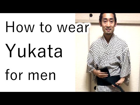 How to wear Yukata for men