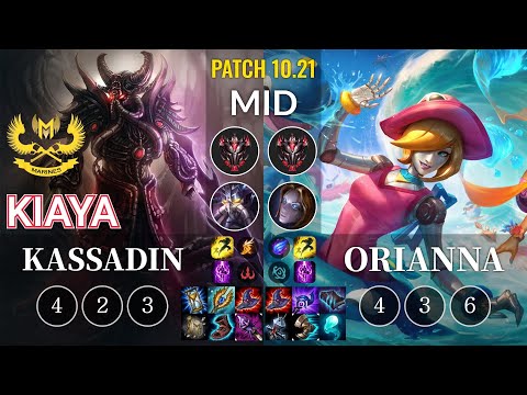GAM Kiaya Kassadin vs Orianna Mid - KR Patch 10.21