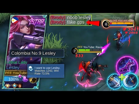 HOW TO DEAL AGAINST BRODY? (TOP GLOBAL LESLEY VS TRASHTALKER BRODY) - MLBB