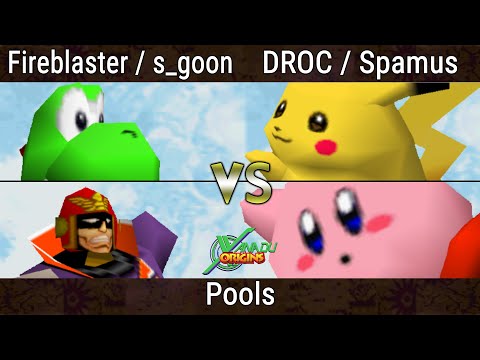 Xanadu Origins - DROC & Spamus Vs. Fireblaster & s_goon - Smash Bros - SSB64