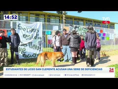 Movilización de estudiantes del Liceo San Clemente  | 24 Horas TVN - Red Maule