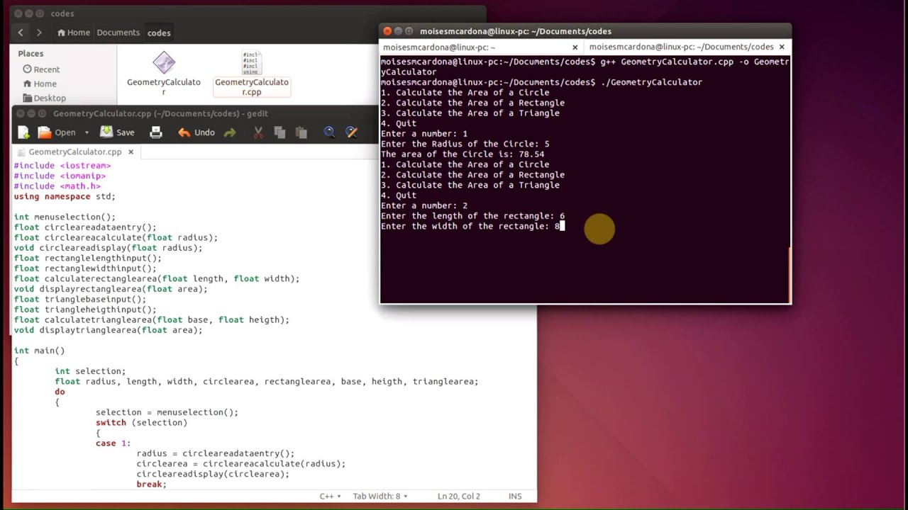 Geometry Calculator (Linux)