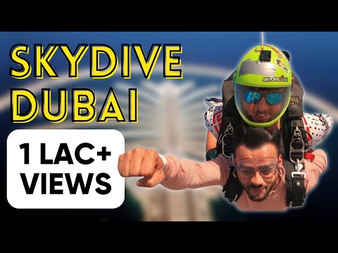 Skydive Dubai Experience 2022 | Palm Jumeira | Tandem Skydiving | Free Fall