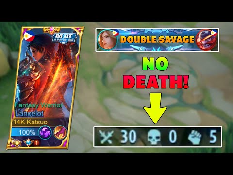 30 KILLS! LANCELOT ZERO DEATH CHALLENGE WITH DOUBLE SAVAGE!! 😨 | AGGRESSIVE LANCE PLAY STYLE 2022! 🔥