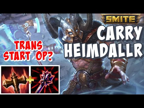 TRANSCENDENCE START FEELS SO GOOD - HEIMDALLR CARRY - SMITE SEASON 9