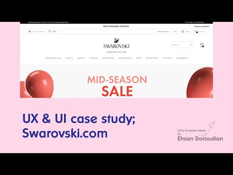 UX and UI case study; Swarovski.com