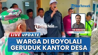 Proyek Rampung tapi Dana Tak Cair, Warga Desa Jeruk Boyolali Geruduk Kantor Desa hingga Bakar Ban