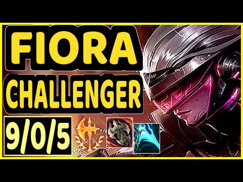 FIORA - 9/0/5 KDA CHALLENGER GAMEPLAY - EUW