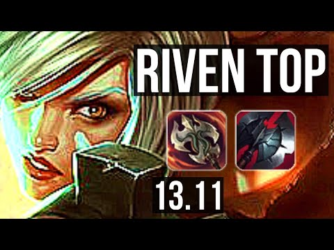 RIVEN vs MALPHITE (TOP) | 1.8M mastery, 3/1/7, Rank 14 Riven | KR Master | 13.11