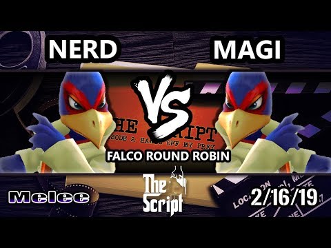 The Script 2 - nerd (Falco) Vs. Magi (Falco) - Smash Melee Falco Round Robin