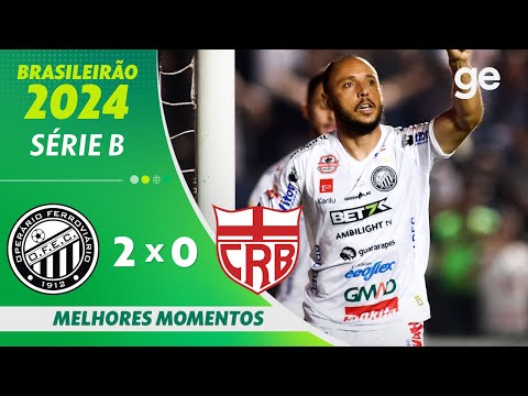 Gols e lances de Operário x CRB