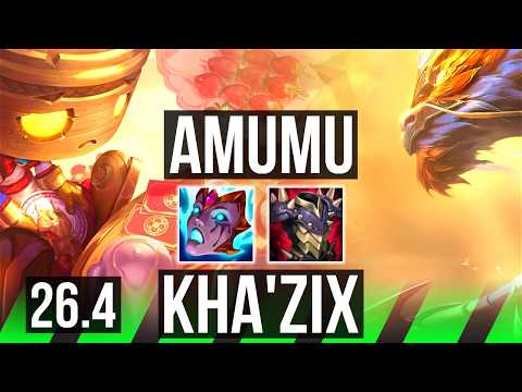 AMUMU vs KHA'ZIX (JGL) | KR Master | 26.4