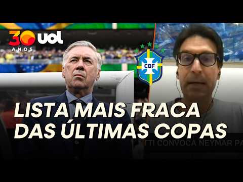 CONVOCAÇÃO DA SELEÇÃO BRASILEIRA PARA COPA DO MUNDO DE 2026 É MAIS FRACA QUE ANTERIORES, DIZ ARNALDO