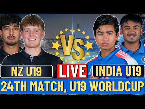 LIVE: India U19 vs New Zealand U19 | U19 World Cup 2026 | Live Score & Commentary