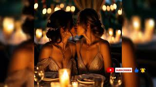 Cute Girls Kissing | Lesbians Kissing Video AI