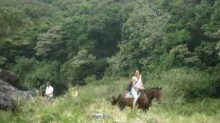 preview picture of video 'Horse back riding up the mountain, Rincon de la Vieja Volcano'