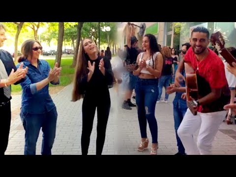 Gitanas y gitanos de juerga en la calle 2018