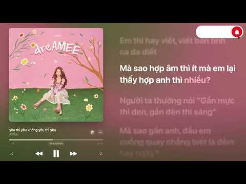 (Karaoke Beat Chuẩn) AMEE - yêu thì yêu không yêu thì yêu