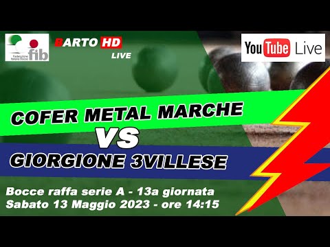 COFER METAL MARCHE - GIORGIONE 3VILLESE - Bocce Raffa serie A