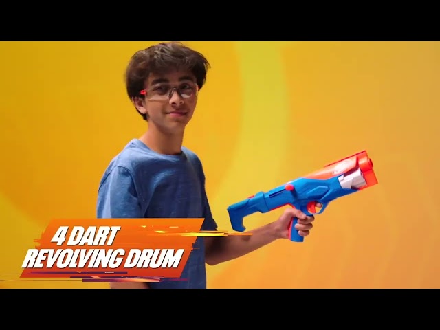 Vídeo relacionado con Nerf N Series, Lanzador Infinite y 80 Dardos N1, Mayor Precisión y Lanzamiento en Ráfaga, Juguete para Niños de 8 Años o Más.